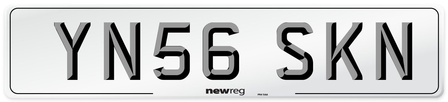YN56 SKN Number Plate from New Reg